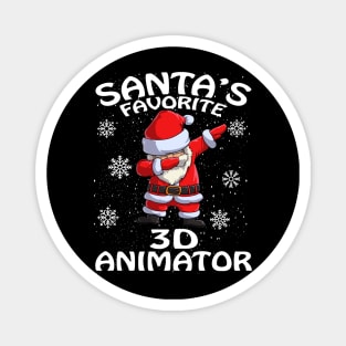 Santas Favorite 3D Animator Christmas Magnet